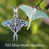 ONEFINITY Moth Necklace 925 Sterling Silver Moth Pendant Abaone Shell
