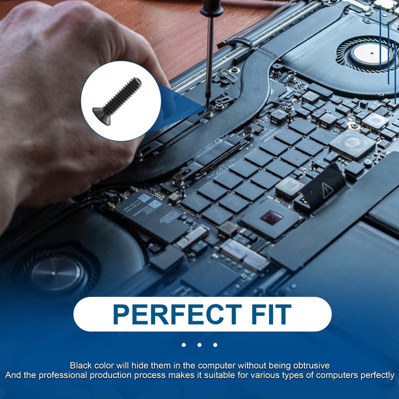 NINDEJIN Laptop Computer Screw Kit, M2 M2.5 M3 Countersunk Flat