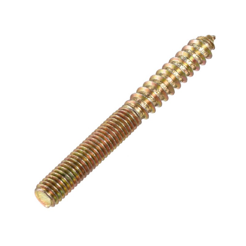uxcell M8 Hanger Bolts Length 3"(75mm) Double Headed Bolts Self-Tapping