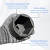 Meccion 1/2 Inch Drive Impact Socket 5/8 inch SAE, 6