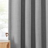 NICETOWN Faux Linen Light Grey Blackout Curtains, Hook Belt/Rod Pocket/Back