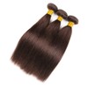 Dark Brown Straight Bundles Human Hair Color 4 Straight Bundles