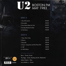 U2 : BOSTON FM MAY 1983 ORPHEUM THEATRE MAY 6th - NEW SEALED 180 gram LP