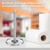 Polder Single-Tear Paper Towel Holder, Kitchen Organization and Storage, Stainless