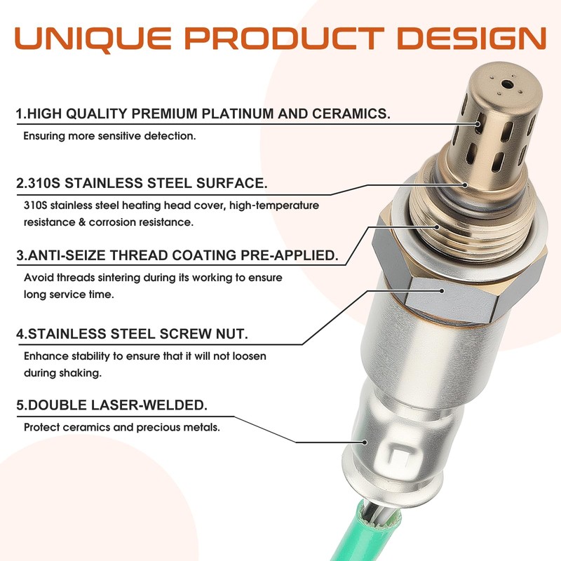 2Pcs Oxygen O2 Sensor 234-9091 234-4462 Upstream Downstream Fit for