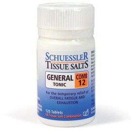 Schuessler Tissue Salts Combination 12 General Tonic 125 Tablets