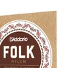 D'Addario Set Clásico de Guitarra Folk Blk 8020 Bola (EJ34)
