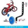 POOSR Kids Training Wheels for 20 Inch Bike Flash Bike