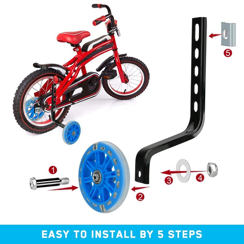 POOSR Kids Training Wheels for 20 Inch Bike Flash Bike