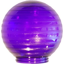 KastLite 6" Colored Acrylic Globe | Festival Replacement Globe with 3.25" Threaded Screw-in Neck | UL Approved up to 60w Bulbs