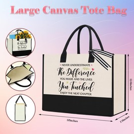 AASRR Farewell Gifts for Coworker Going Away Gifts for Friends Moving Away Gifts for Friends Appreciation Gifts Thank You Gifts for Boss Manager Retirement Gifts for Women Next Chapter Tote Bag