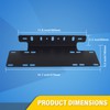 RIGODON 15 Inch Universal Bull Bar Black Light Bar Front