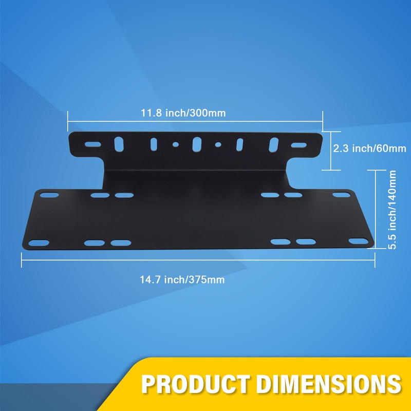 RIGODON 15 Inch Universal Bull Bar Black Light Bar Front