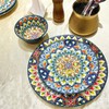 YA JU Mandala Dinnerware Sets (12 Pcs) Serves 4, Buffet