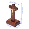 Wood Baptism Crosses Natural Texture Magnetic Standing Exquisite Polishing Carved