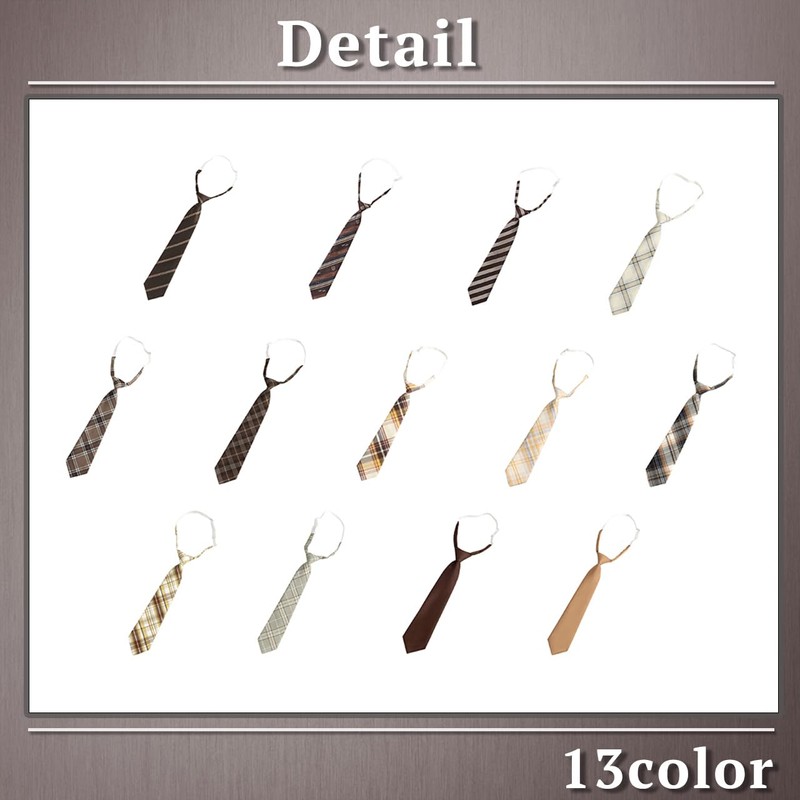 One Limited NK013 Necktie, Uniform, Students, Formal, Casual, Suit, Coordination