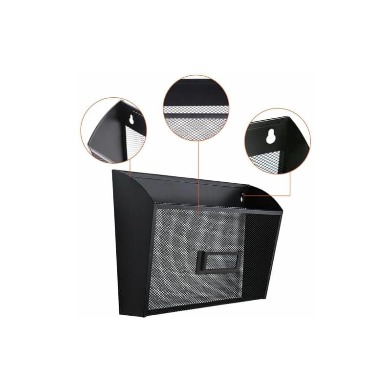 Lorell - Bolsillo de Pared de Malla Negra