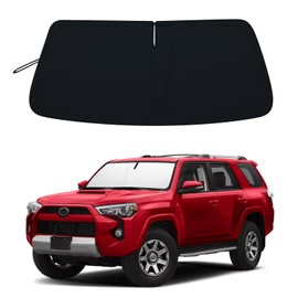Windshield Sun Shade for 2010-2024 Toyota 4Runner Accessories| Front Window Sun Visor| 310T Reflective Polyester| UV Heat Insulation Protection| Foldable Sunshade with Storage Pouch| Outdoor Camping