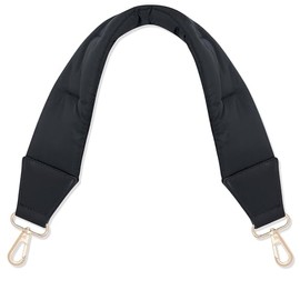 Expatrié Bag Strap for Changing Short Black - Charlène - Carry Strap for Bags in Cushion Design - Handbag Bum Bag Shoulder Bag - Strap as Bag Handle & Accessory