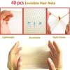 40 Pcs Hair Nets For Buns, 50 Pcs U Shape