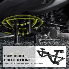 Xitomer Crash Cage Stunt Engine Guard Compatible with FZ-07 MT-07 2014-2024 FZ07 MT07, XSR700 2015-2025 Drift Street Engine Guard Crash Bar Race Rail