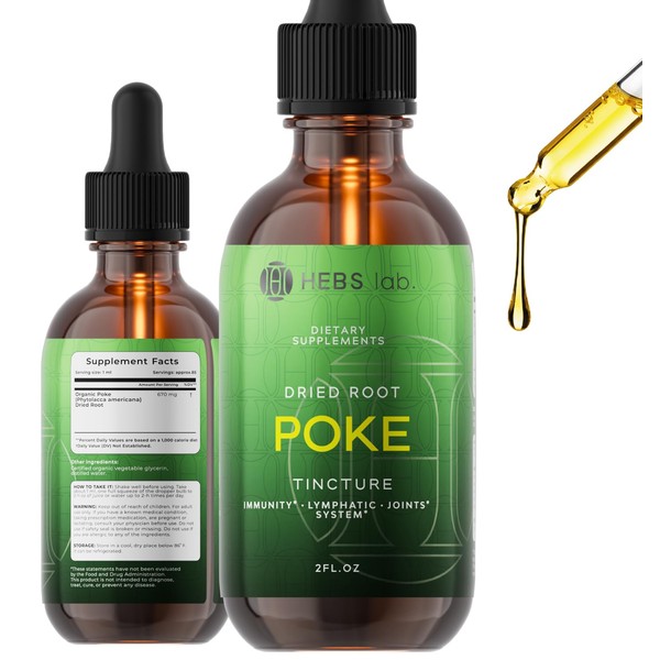 HEBS LAB. Poke Root Extract C Pure Lymphatic Drainage Drops