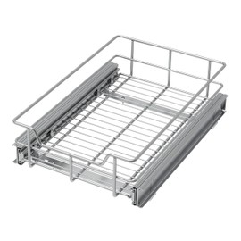 Pull Out Cabinet Organizer 11" W X 17" D, Slide Out Drawers For Kitchen Organizers and Storage, Pull Out Drawers For Cabinets Capacity Heavy Duty Caddy, Cabinet Shelves Chrome-Plated, Bathroom Pantry