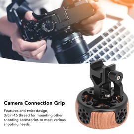 Aluminum Side Handle Grip, Camera Cage Handle Handgrip with Quick Release, QR Locking, Ergonomic Design for DSLR/Mirrorless Camera/NATO Rail Cage