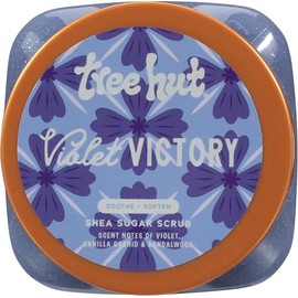 Tree Hut Violet Victory - Exfoliante corporal para azúcar, vegano, 18 onzas | Exfoliating & Nourishing with Shea Butter & Essential Oils, Body Exfolia