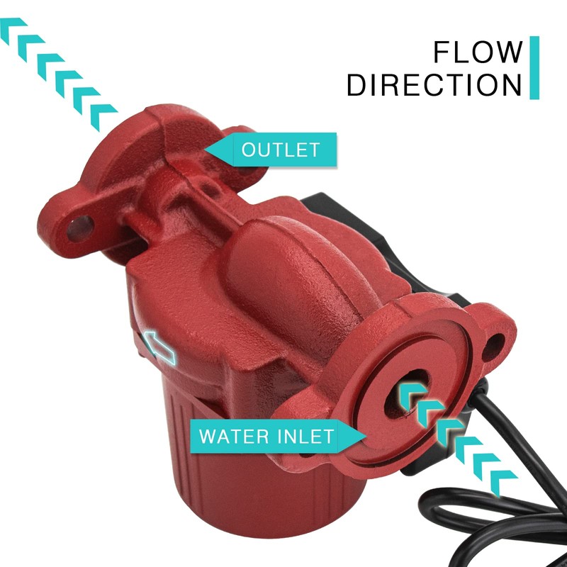 JASSFERRY Hot Water Recirculating Pump Recirculation System 115V NPT 1"