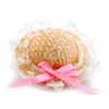 MyTinyWorld Dolls House Miniature Straw And White Lace Ladies Hat