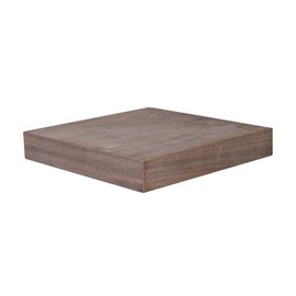 Velano - VIILU Wall Shelf, Floating Shelf, Hanging Shelf with Natural Veneer - 1 Piece, 23 x 23 cm, Walnut Veneer - Shelves for Kitchen, Bathroom, Living Room, Bedroom