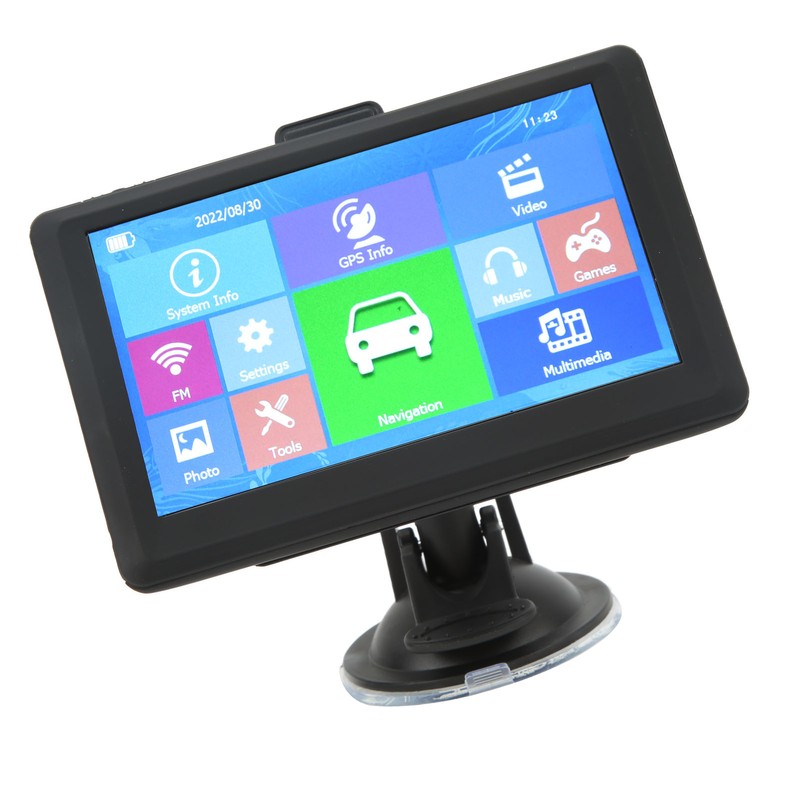 5in GPS Navigator Capacitive Screen Voice Broadcast FM Transmitter Universal