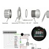 GPS Speedometer Odometer, 52mm Digital Waterproof Adjustable Speed Gauge for