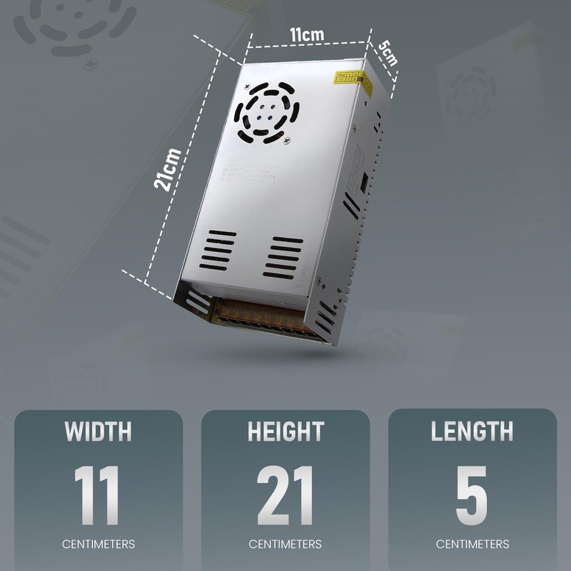 Universal Regulated DC 5V/12V/24V IP20 Rectifier for LED Strip CCTV