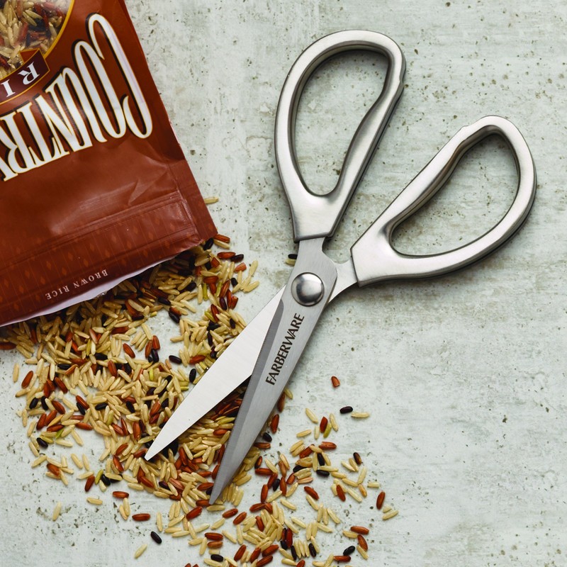 Farberware 5210607 Stamped Stainless Steel Kitchen Shear, 8.2 x 3.5