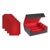 Caja Para Mazo De Cartas, Soporte Para Tarjetas Negro Rojo
