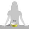 Bowl of 3,5 lt, Diameter 26,5 cm White Inside and