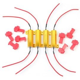 RHX 4pcs Load Resistor Fix LED Bulb Fast Flash Turn Signal Blink Blinker 50W 6ohm