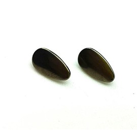 Titanium Nose Pads 12mm Teardrop Screw-in or Push-in by Lobo (Screw-in MOUNTING)