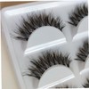 Mikinona 3sets False Lashes Lengthened Eye End Natural Cross Dense