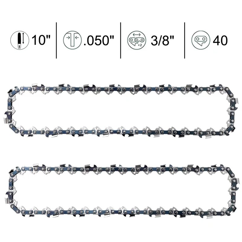 Opuladuo 2PC 10 Inch Chainsaw Chains, Replacement Chain for WORX