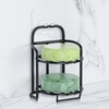 2-Tier Shower Soap Shampoo Bar Holder, Self Adhesive & Freestanding