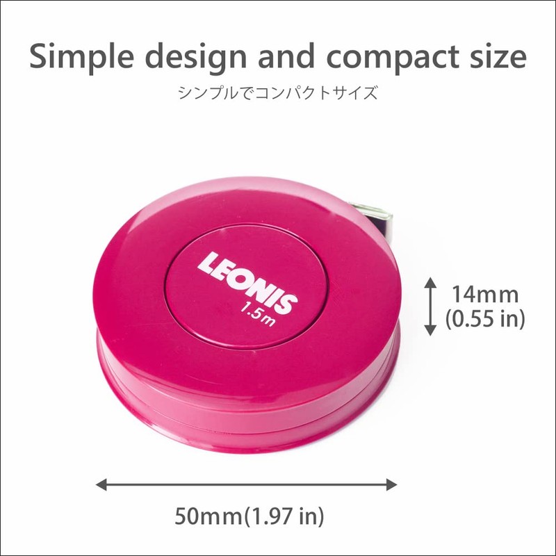 Spring Tape Measure 60 inch / 150 cm Black [