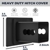 2.5 Inch American Flag Trailer Hitch Cover Plug with 5/8-Inch