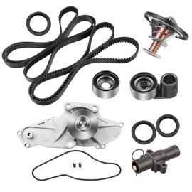 ECCPP Timing Belt Kit with Water Pump Compatible For Acura MDX RDX RL TL TSX ZDX For Honda For Accord Crosstour Crosstour Odyssey Pilot Ridgeline For Saturn Vue TKH-002C TKH002C