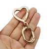 [FUSSED] 2pcs Heart Swivel Spring Clasp Carabiner Buckle Metal Spring