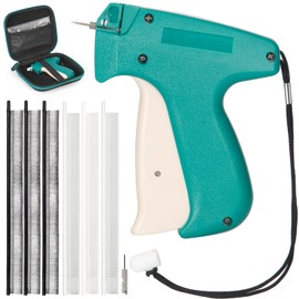 Tagging Gun Kit with Hard Case, Fine Stitch Tagging Gun for Clothing Mini Stitch Gun for Clothes Sewing Quilting Hemming Quick Stitch Tag Gun with 2 Needles, 2000 Black & 2000 White Micro Fasteners