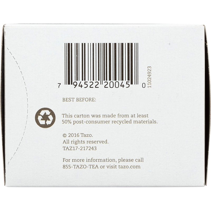 Tazo Tea Passion 20 Bags Net WT. 1.8 OZ/52G