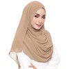LMVERNA Lightweight Chiffon Scarf Solid Color Thick Chiffon Hijab Long